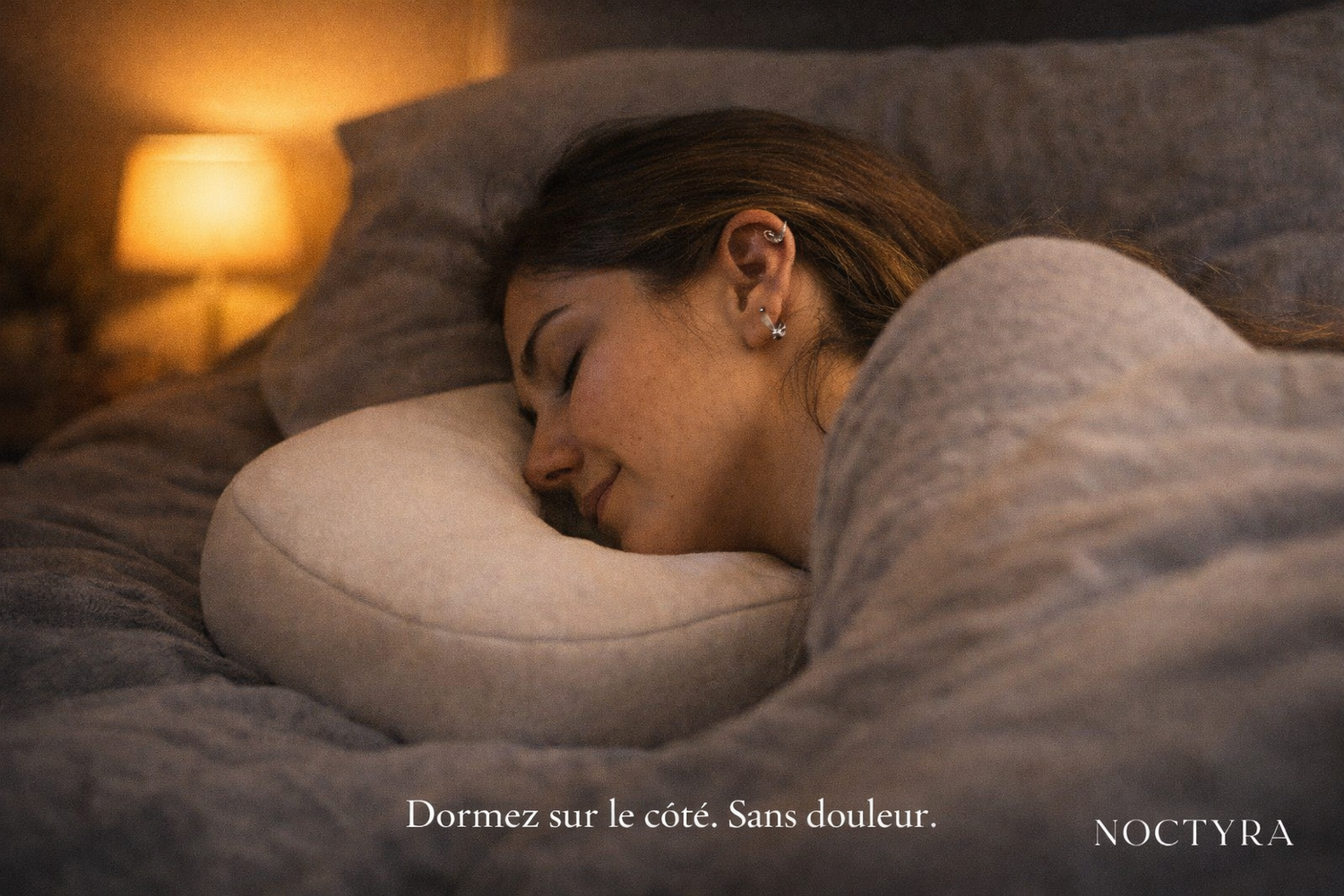 NOCTYRA Pierce Sleep™ – Dormez sur le côté. Sans douleur.